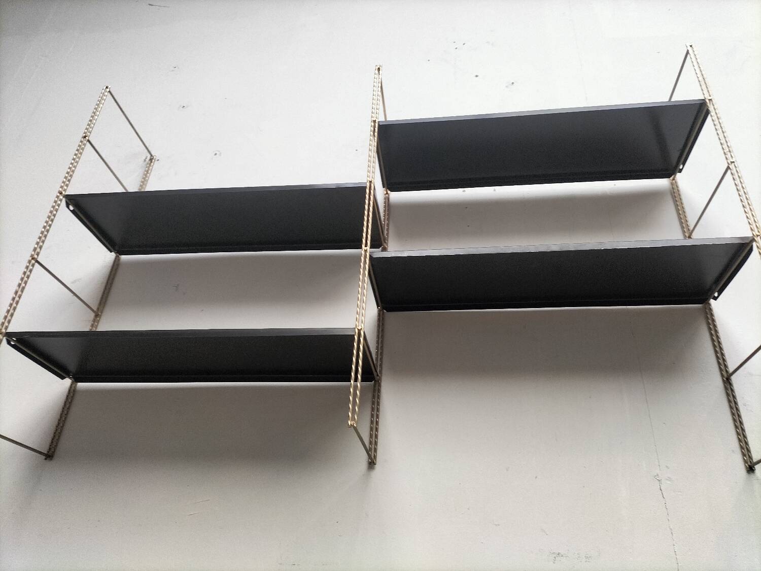 Metal wall shelf