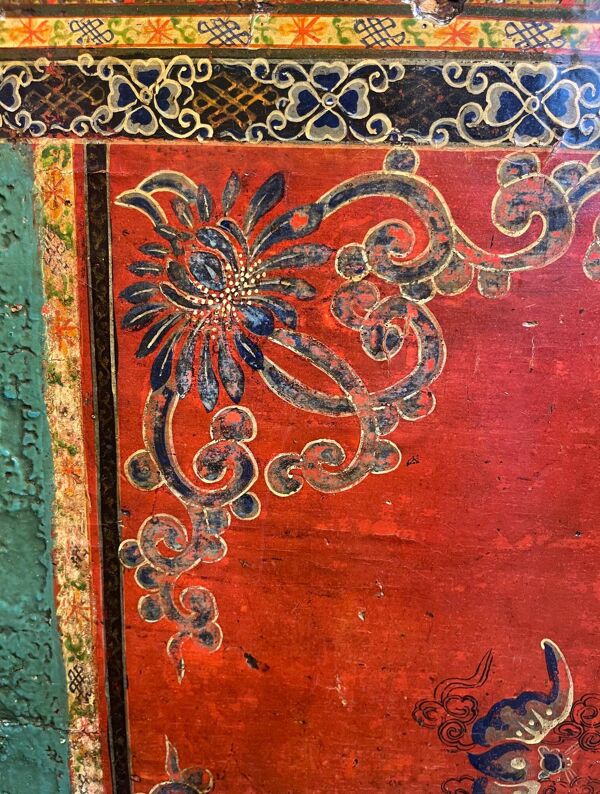 Buffet ancien chinois 4 portes + 2 tiroirs