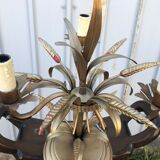 Lampe dorée gerbe de blé années 50/60
