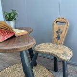 “Child” desk and chair – brutalist art