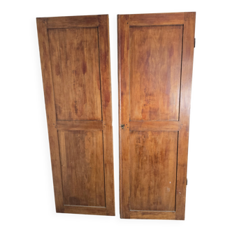 Paire de portes de placard ancienne