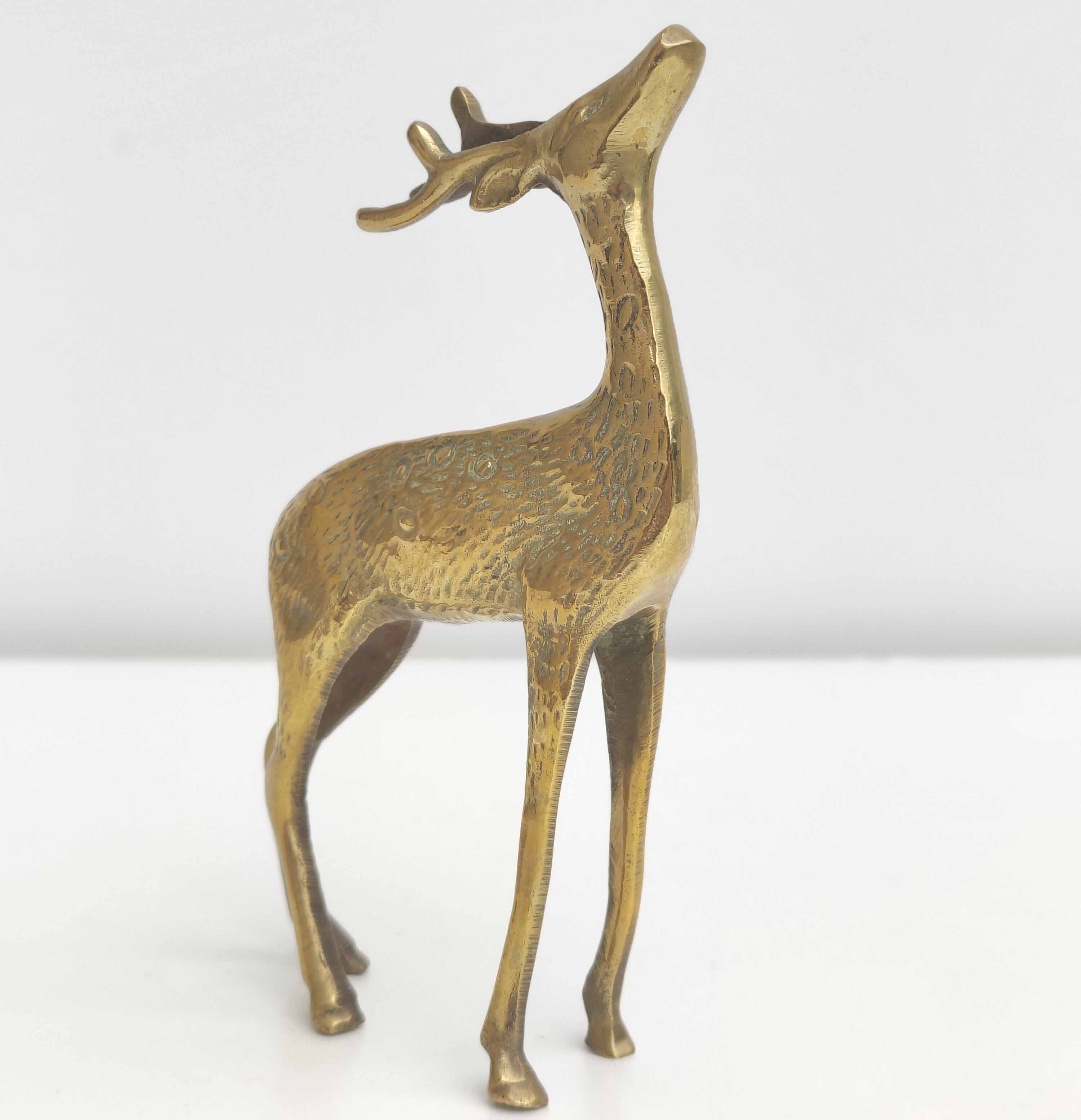 Golden brass deer