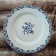 12 antique flat plates in ironstone