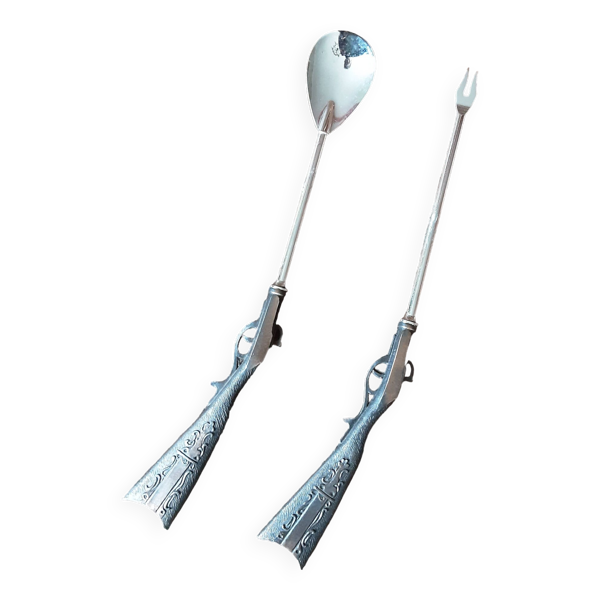 Ensemble couverts cocktail ancien