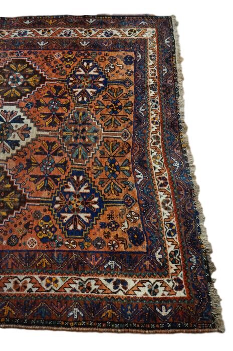 Carpet persian shiraz old, Iran, 158x197cm, around 1930