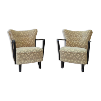 Set of 2 armchairs mid-century