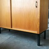 Vintage sideboard sliding doors 1970