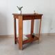 Art Deco side table from the 1940s in solid oak.