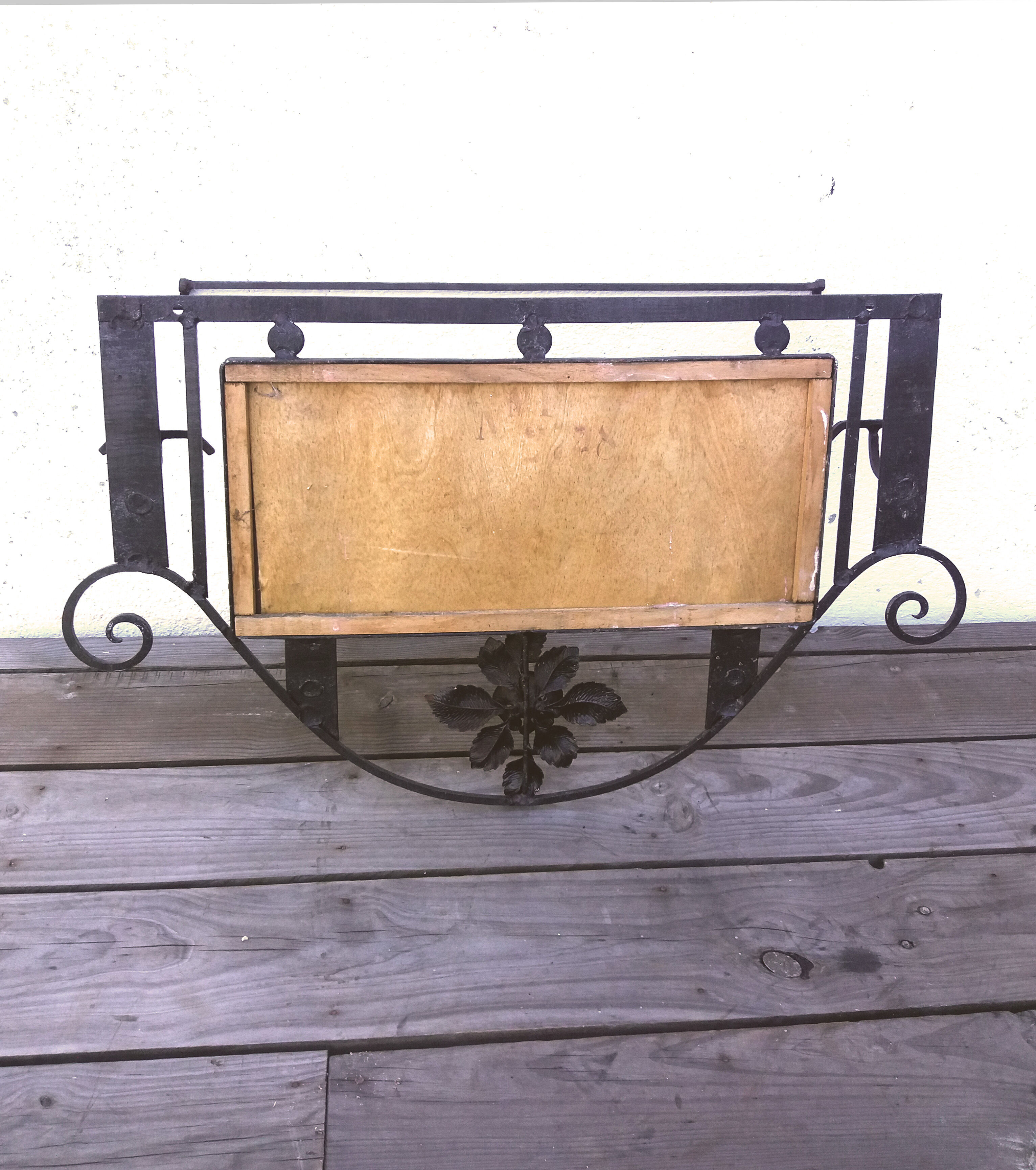Art Deco mirror coat rack