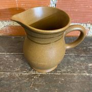 Old pichet sarreguemines beige ceramic 1970s vintage