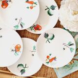 Set of 6 small plates KG Lunéville