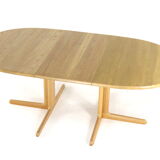 Juul Kristensen for JK Møbler oval oak extendable dining table 'Nakskov'