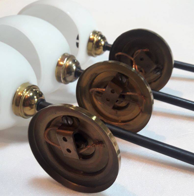 1950 Lunel articulated torchiere wall lights