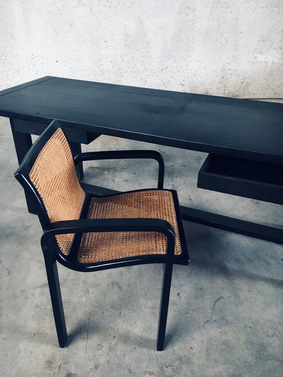 Italian Design Bentwood & Webbing Armchair, 1970s