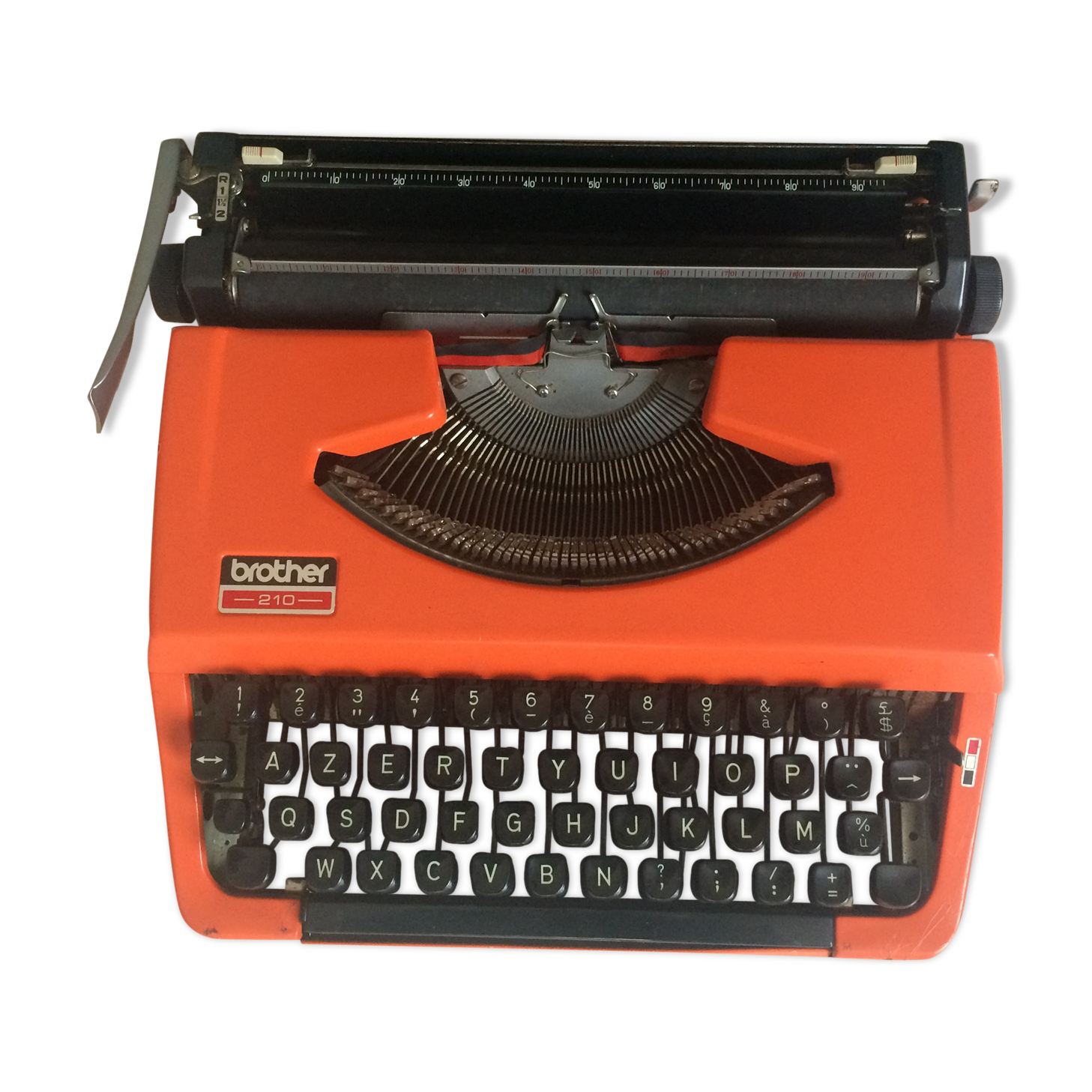 Typewriter orange and black Brother 210