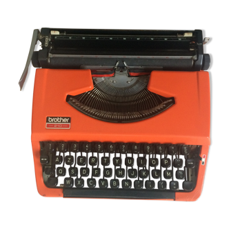 Typewriter orange and black Brother 210