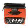 Typewriter orange and black Brother 210