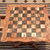 table chess games made of olive wood