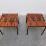 Pair of side tables in rosewood by Wilhelm Renz, 1960s