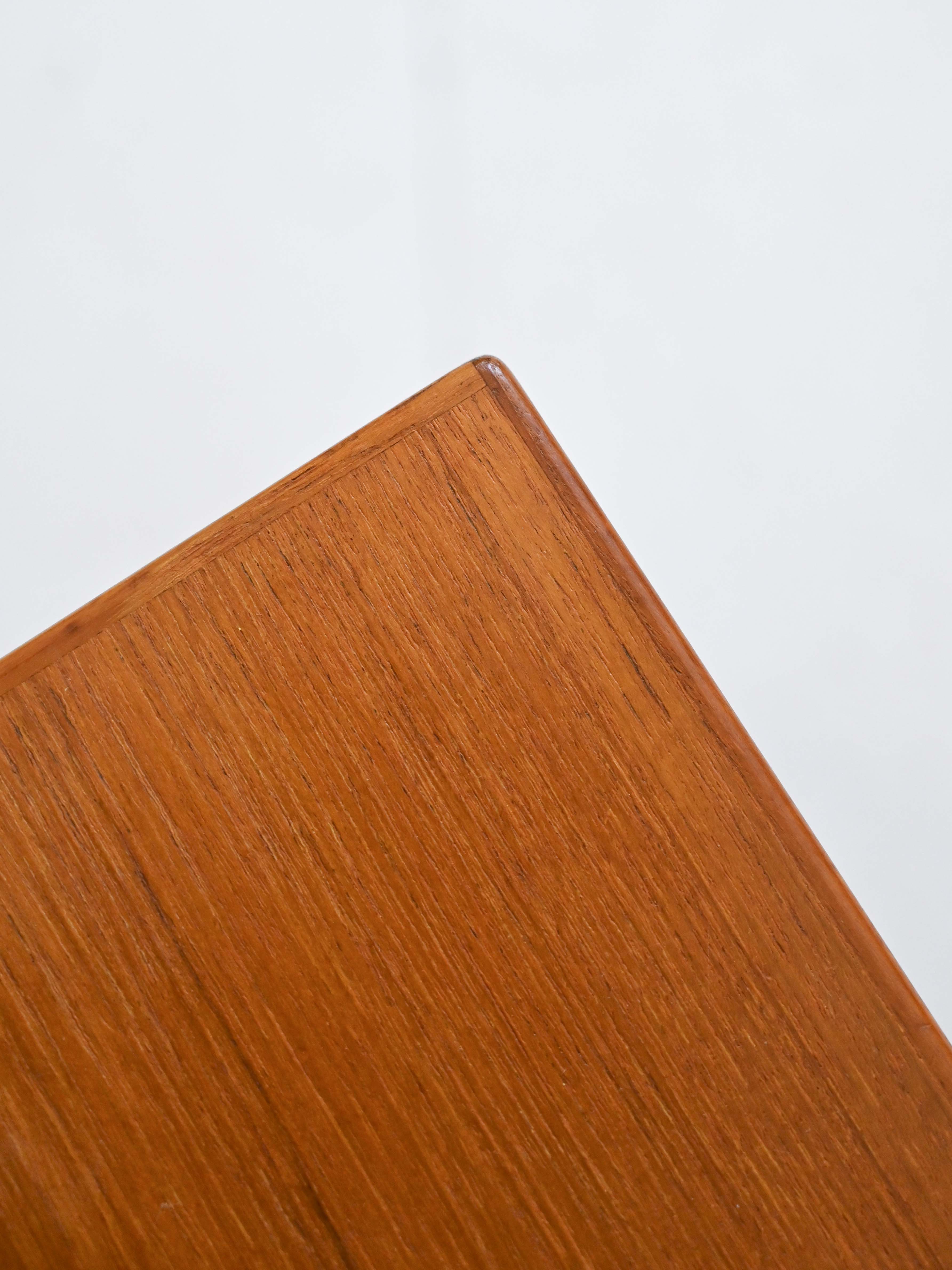 Vintage teak console with drawer