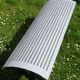 Perforated metal bench