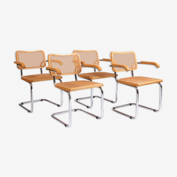 Set of 4 armchairs Marcel Breuer