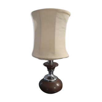 Lampe table chevet vintage chromé année 70