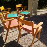4 armchairs from the 60s 70s
