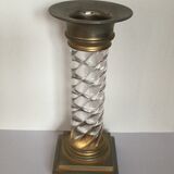 Crystal flambeau and gold metal