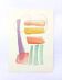 Original abstract painting – colourful graphic composition – 24 x 34 cm