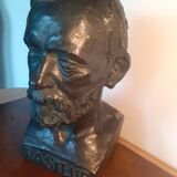 Large plaster bust of Louis Pasteur