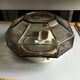 Italian ceiling light smoked glass Space Age
