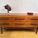 Mid Century Retro Vintage Teak Sideboard 1960s  6 Drawer Storage Stylish