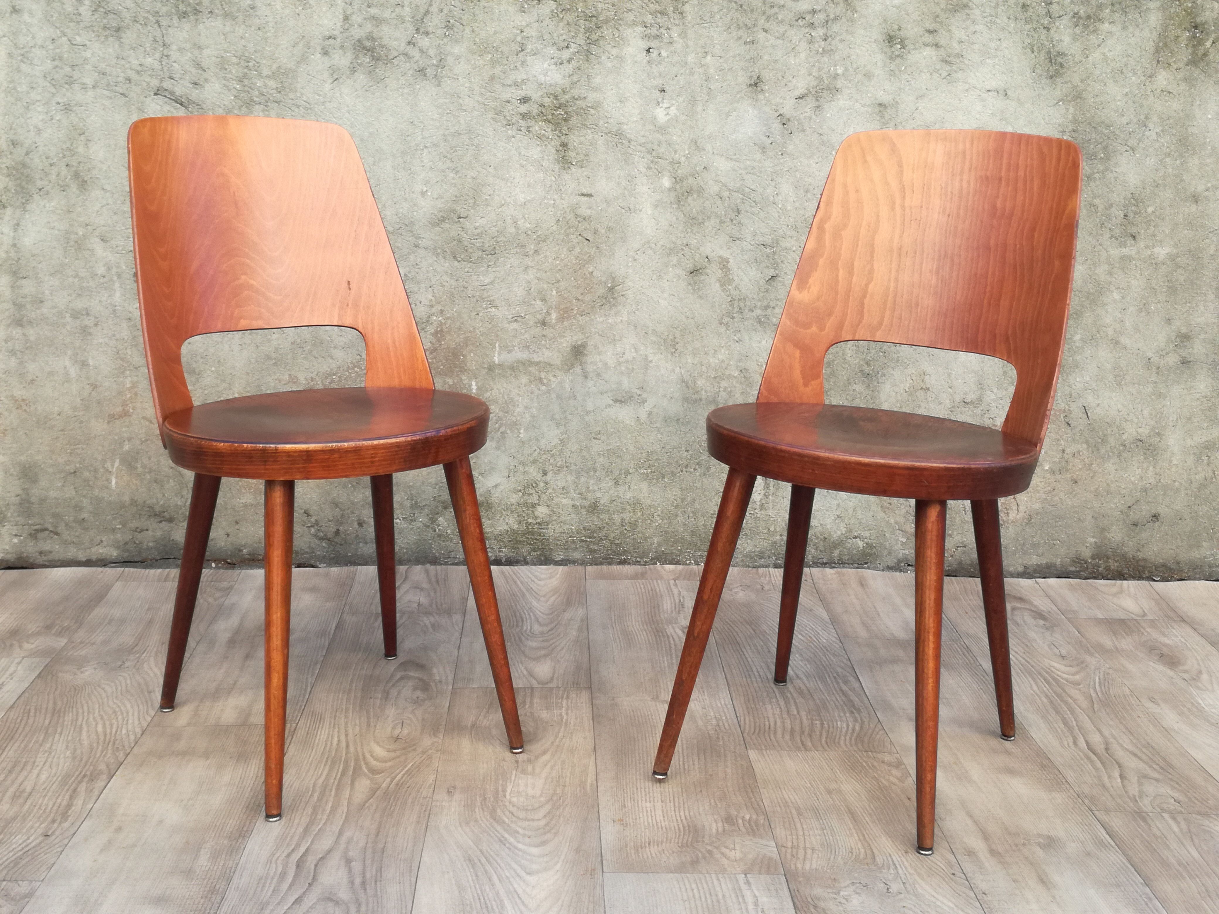 Pair of Baumann Mondor bistro chairs