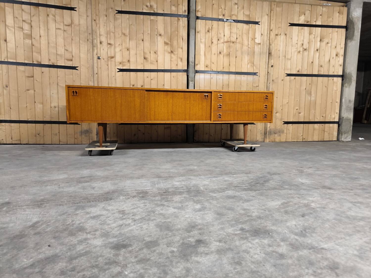 Vintage Scandinavian teak sideboard