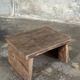 Small auxiliary stool in light antique teak (3279)