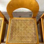 Set of 4 caned chairs Arcadia by Tagliabue di Cascina Armata, 1970-80.