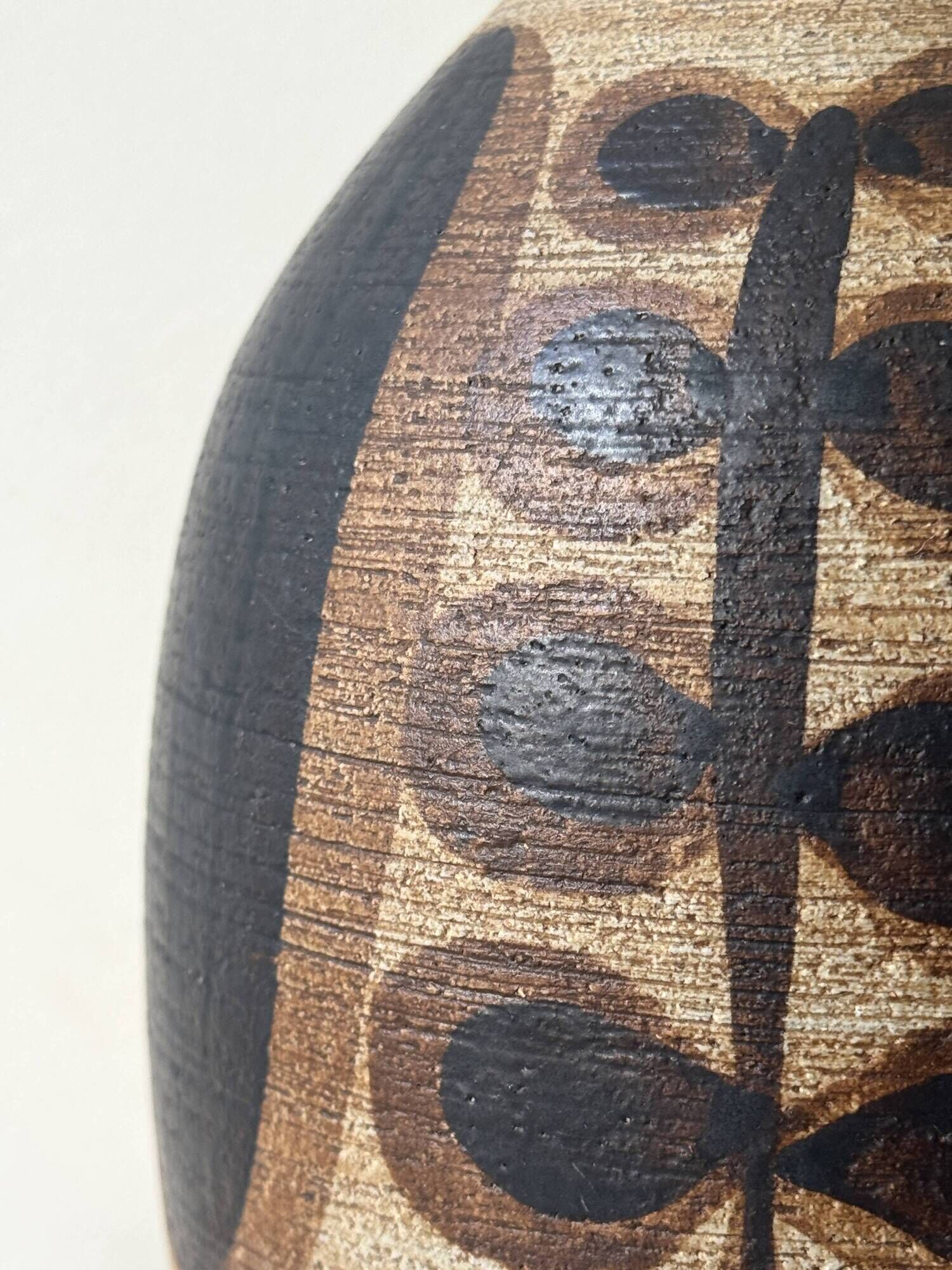 Large ceramic floral vase by Peter Mueller, Snafo 1970