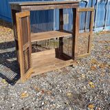Old teak mesh pantry
