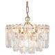 Palazzo chandelier in gilded brass and crystal glass, Kalmar, Austria, 1970.