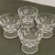 Set of 4 glass ice cream bowls