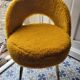 Fauteuil moumoute moutarde