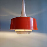 Pair of Scandinavian brushed aluminium pendants, Philips, 1960s