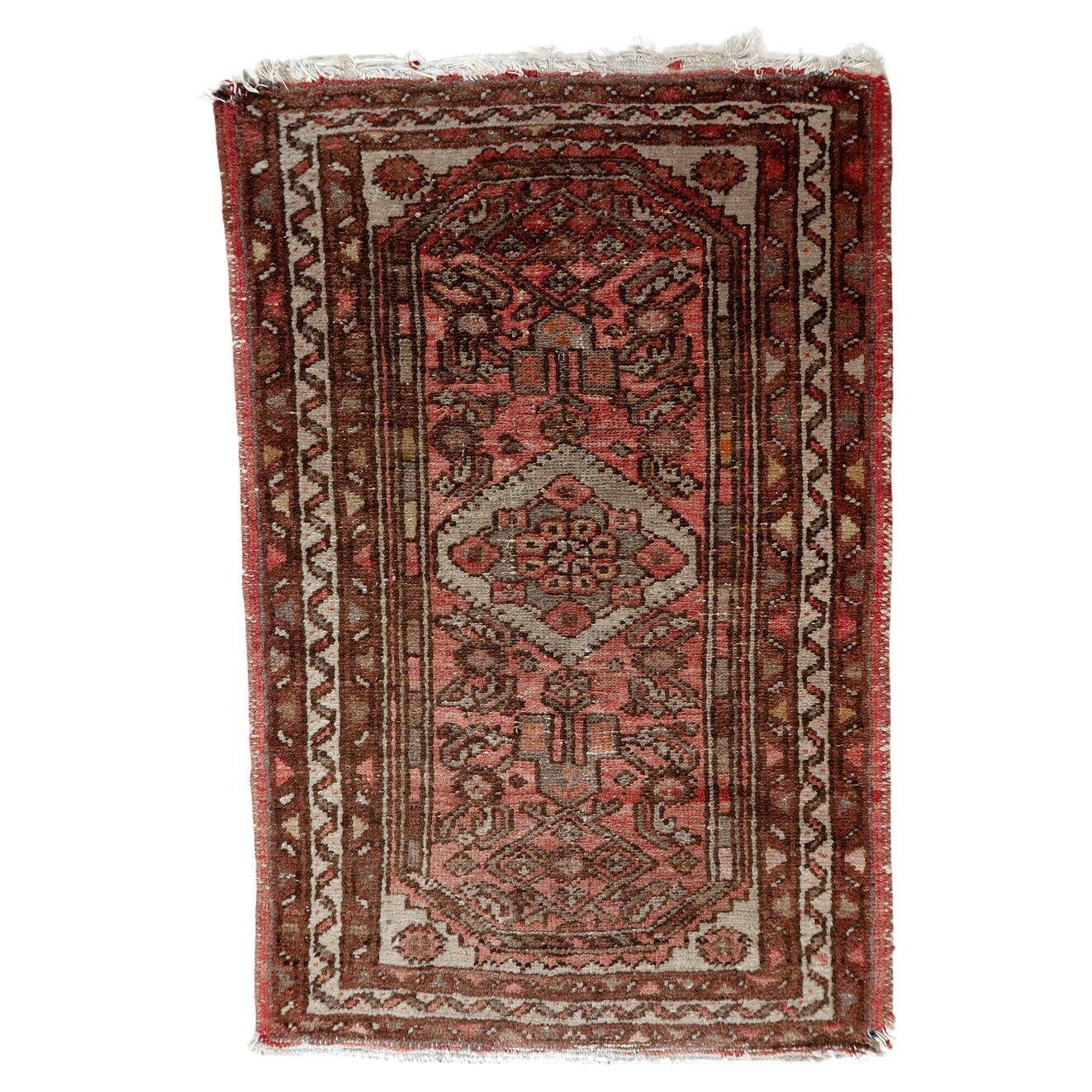 Vintage 1940s Persian Hamadan rug (62cm x 96cm) - 1C1249