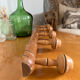 Coat rack hook in natural wood late 19th century
