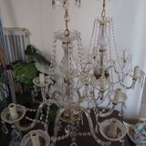 6-light chandelier with tassels