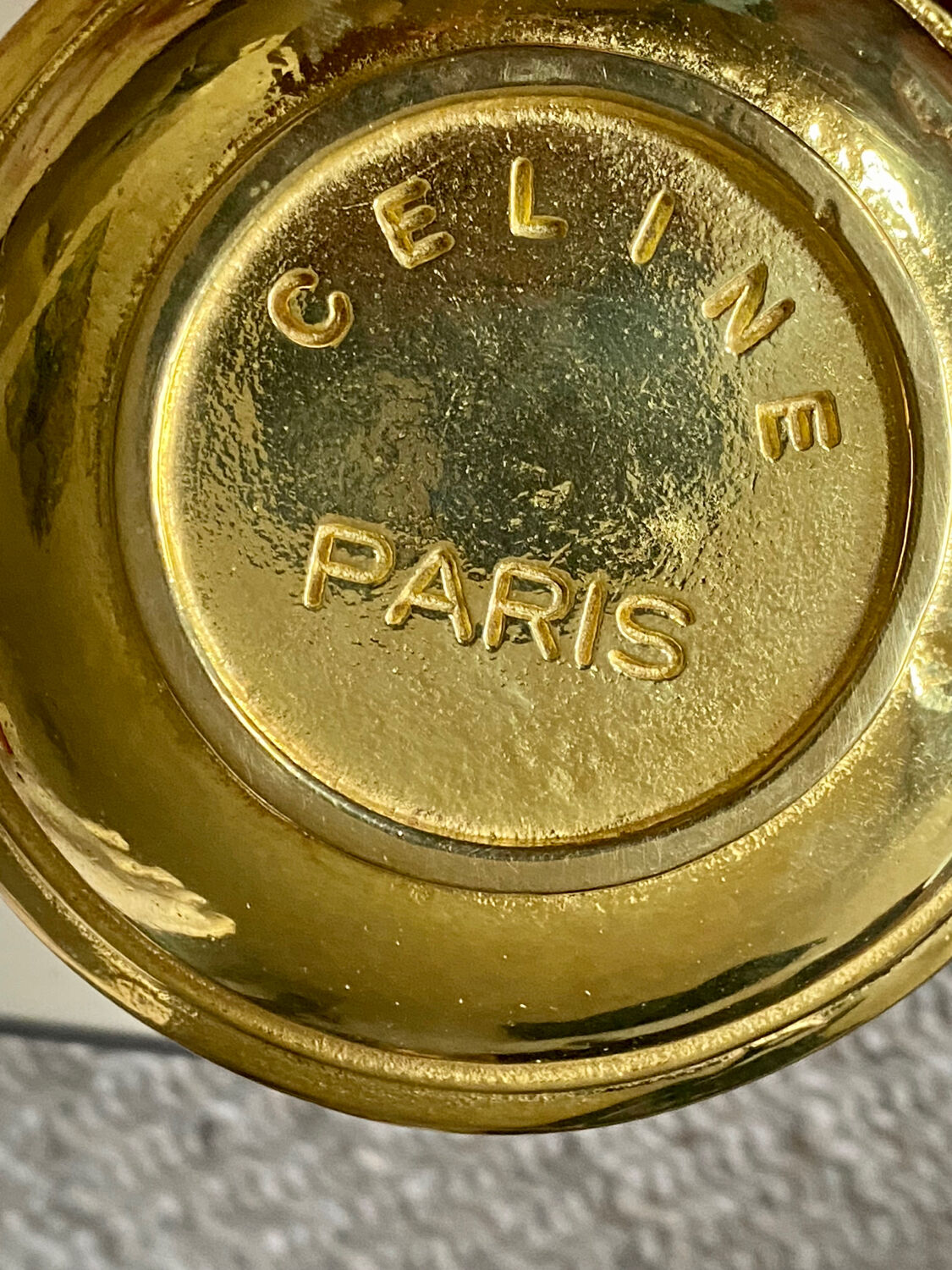 Celine gilded bronze ashtray