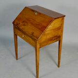 19th century natural wood sloping desk
