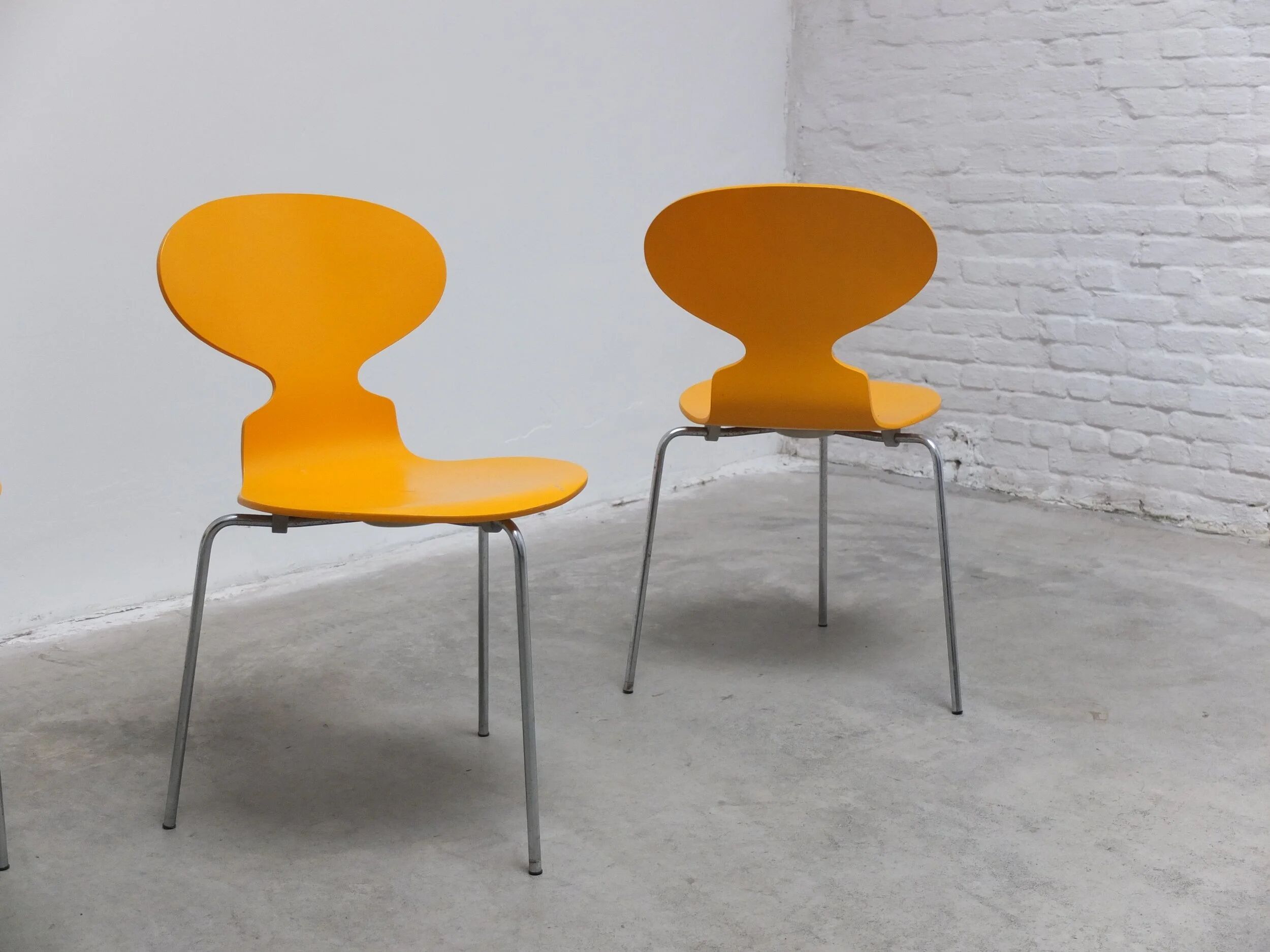 set of 4 'Ant' chairs by Arne Jacobsen for Fritz Hansen, 1974
