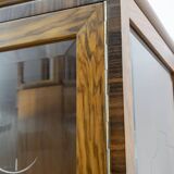 Art Dèco Italian Walnut Vitrines or Bar Display Cabinet, 1925